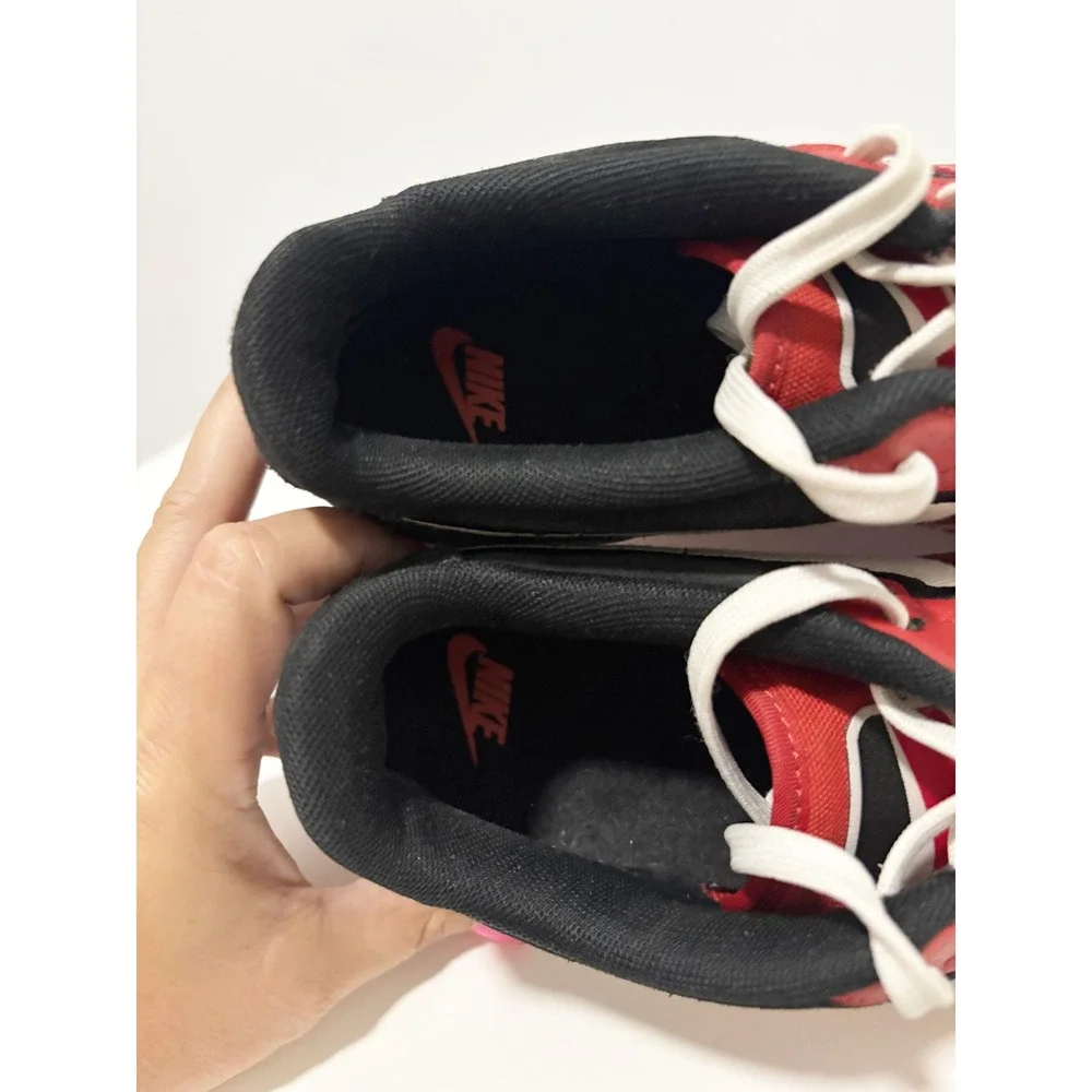 Nike Air Force 1 LV8 1GS Low Kids 6.5Y Mystic Red Black Suede Leather Sneaker